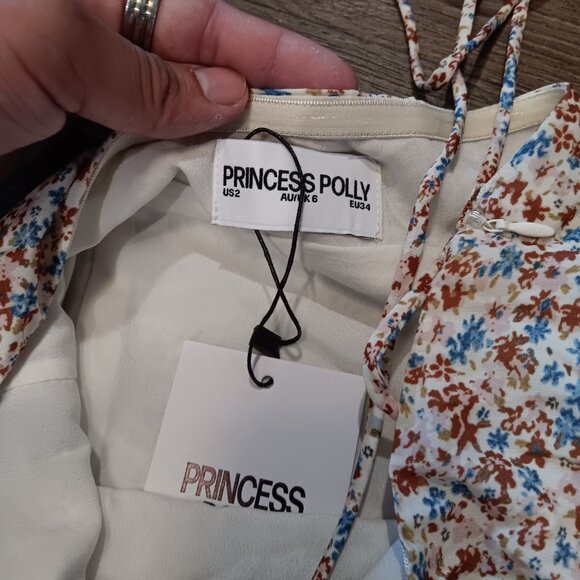 Princess polly Delamere Mini Dress Multi / Floral sz 2 new - Picture 4 of 5